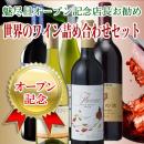 オープン記念店長お勧め世界のワイン詰め合わせセット3000円コース　
